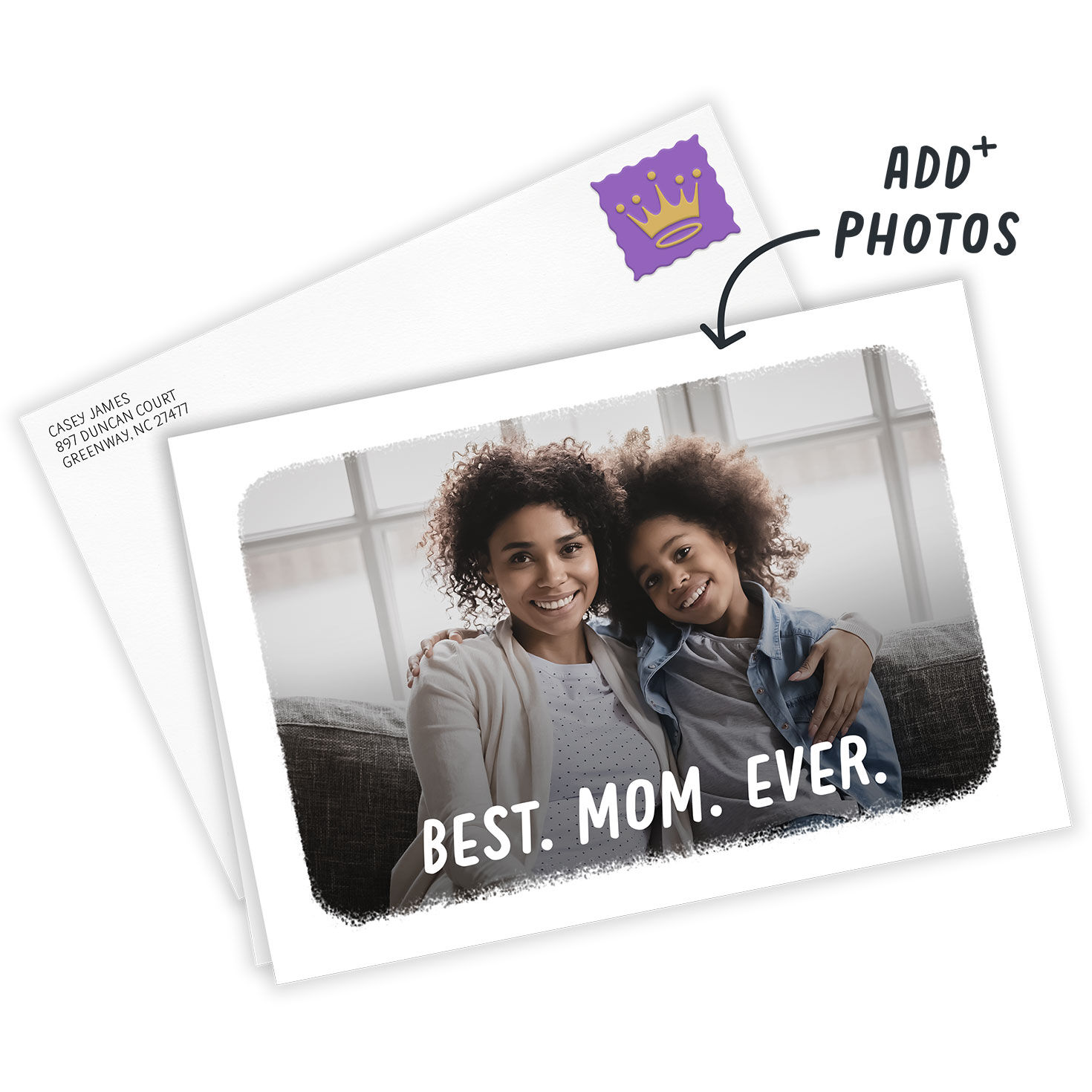 White Frame Best Horizontal Custom Card, , large image number 2