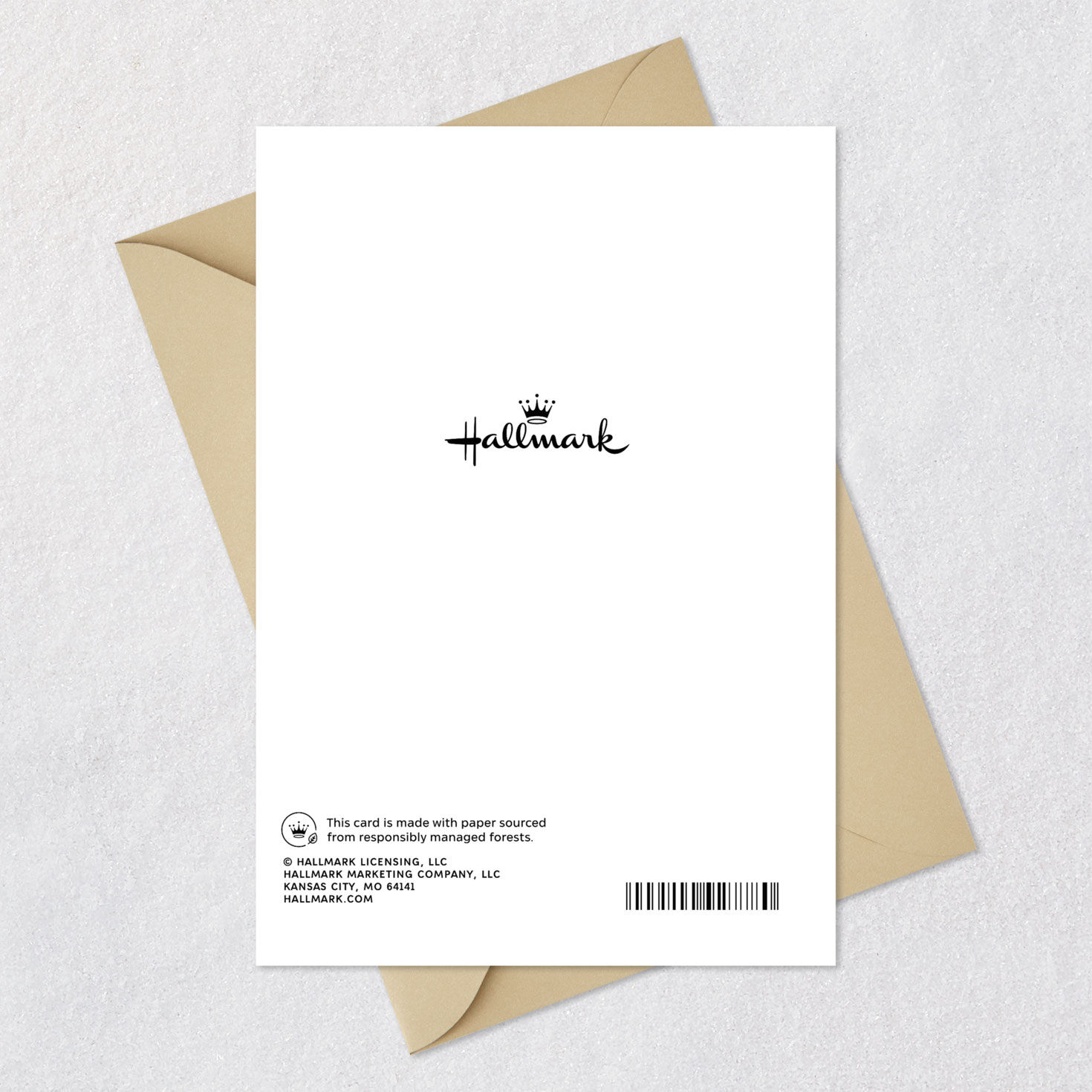 Camouflage on Wood Father's Day Card Card Back with Envelope image number 8