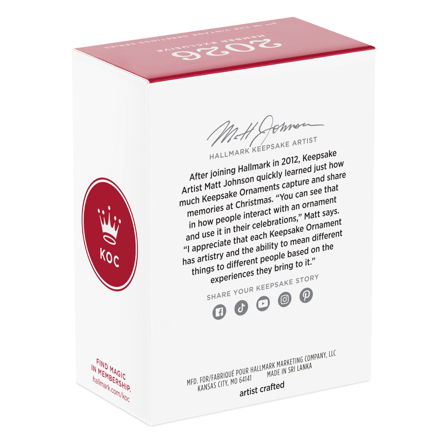 Young Reindeer Keepsake Ornament package back image number 8