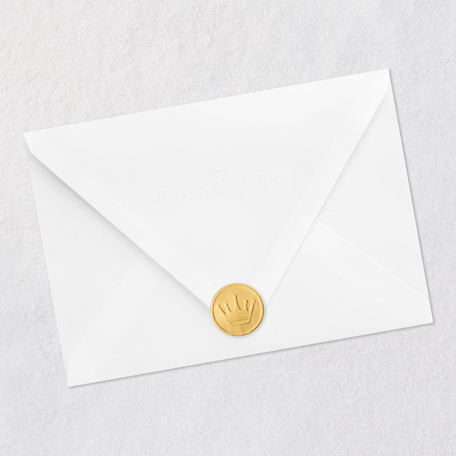 Rings, Balloons, Presents, Hearts on Mint Green Anniversary Card Envelope Back with Seal image number 8