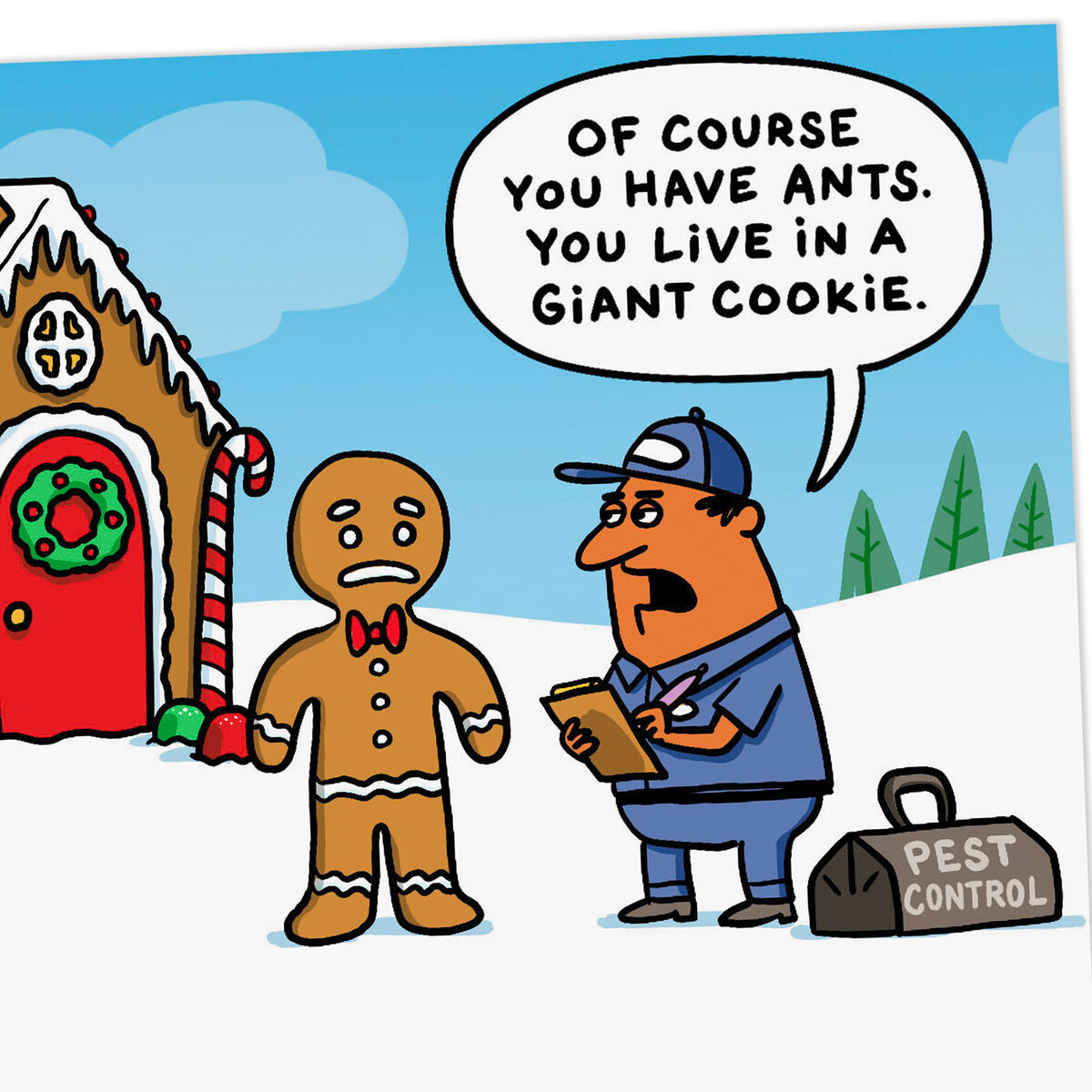 Gingerbread Man Funny Christmas Card Greeting Cards Hallmark