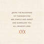 Simple and Sweet Blessings Harvest Thanksgiving Card, , large image number 2