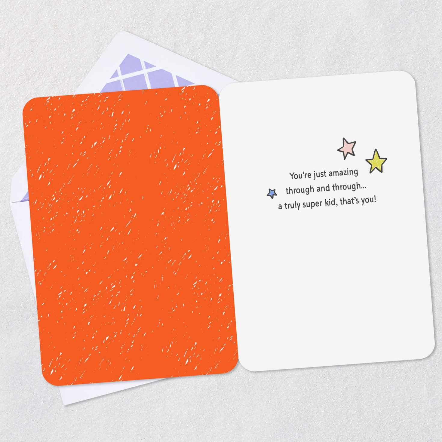 Colorful Doodle Yay Achievement Card for Kids Open card with envelope image number 3