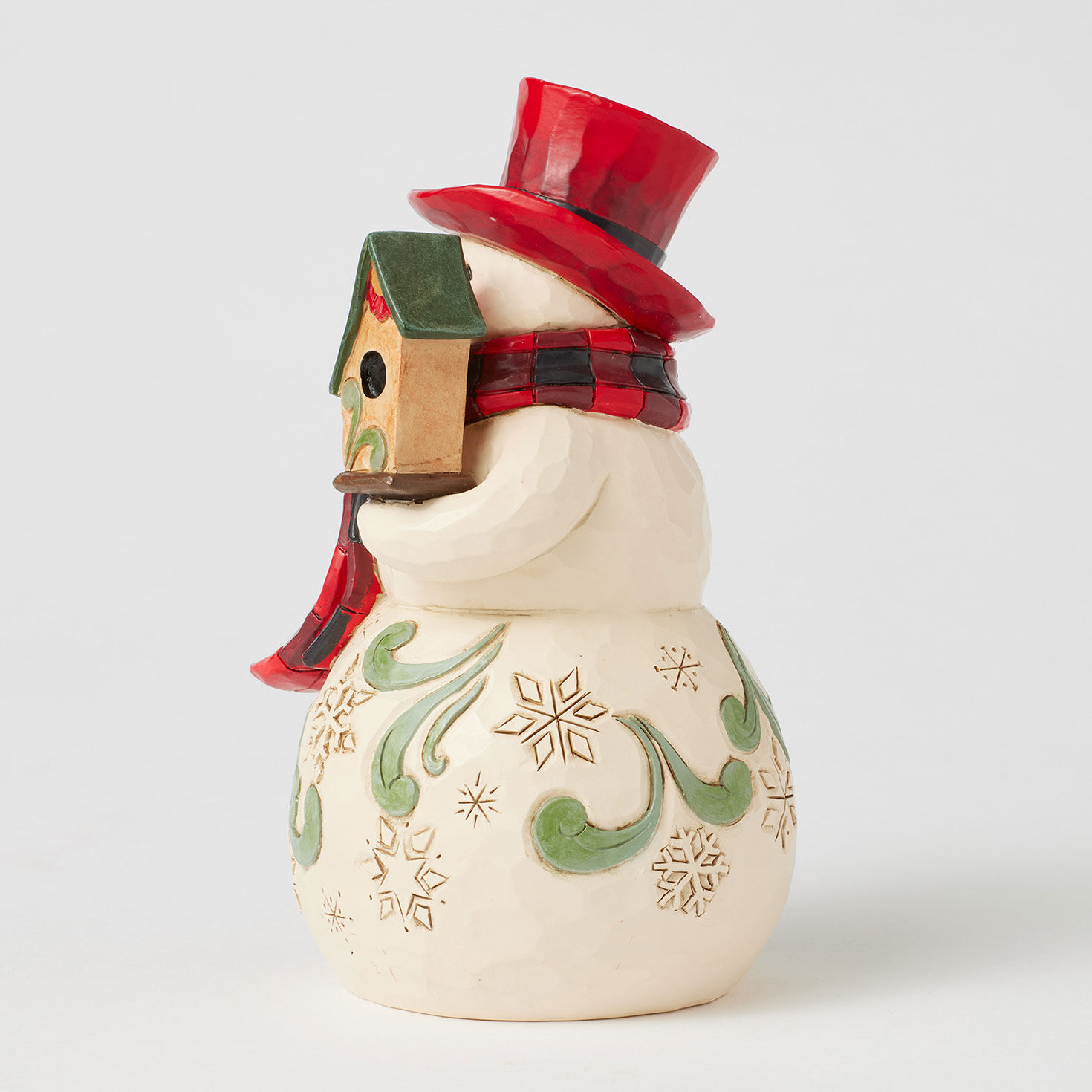 Jim Shore Snowman With Cardinal and Birdhouse Figurine side image number 3