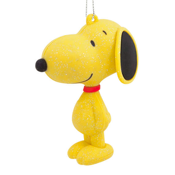Peanuts® Snoopy Yellow Glitter Hallmark Ornament, , large image number 1