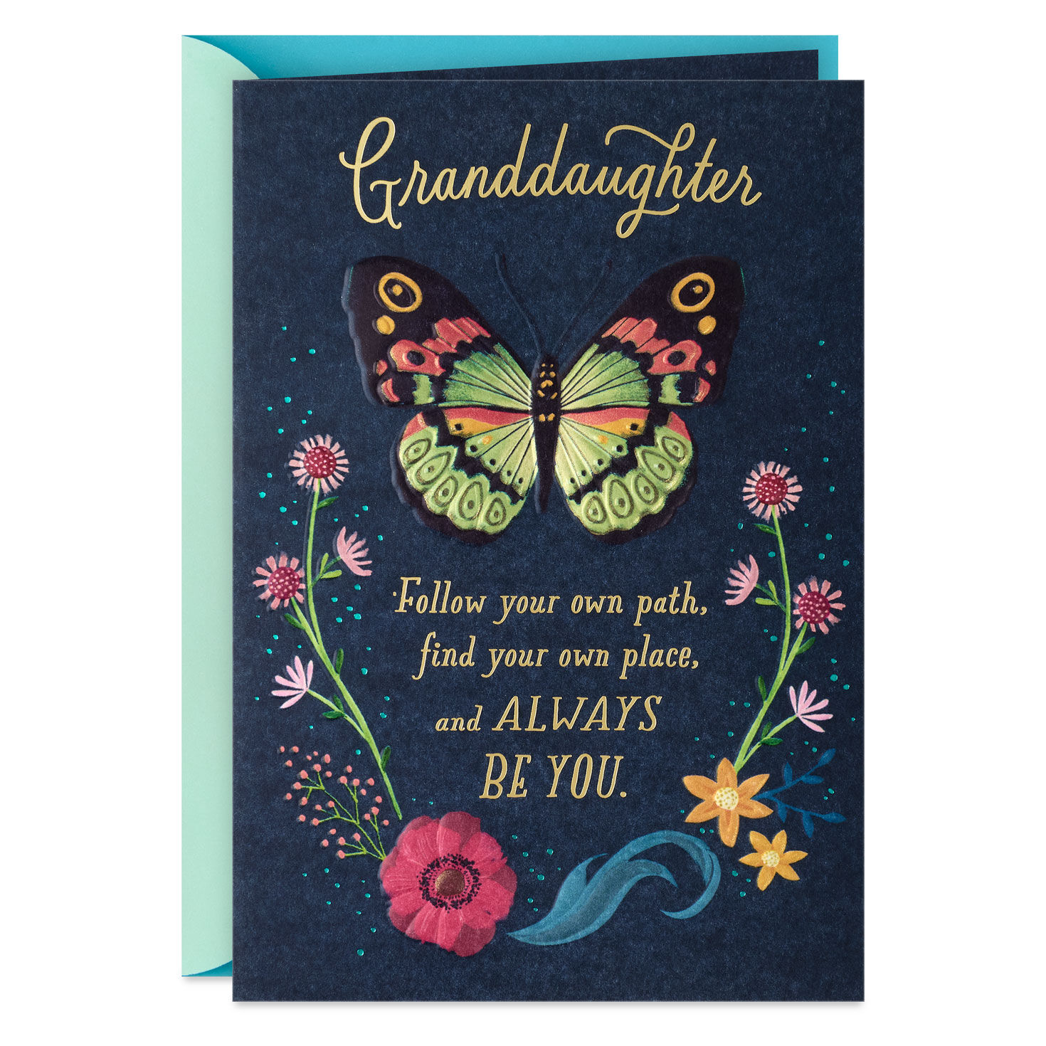 Follow Your Own Path Graduation Card for Granddaughter