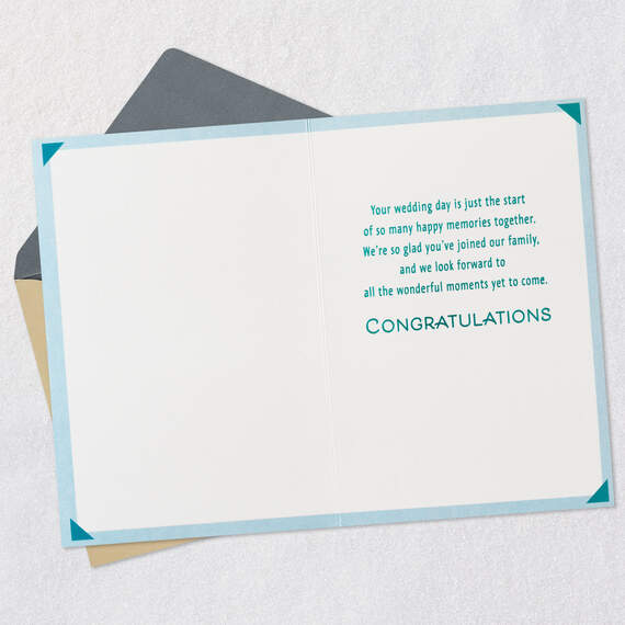 So Happy You've Joined Our Family Wedding Card for Son-in-Law, , large image number 3