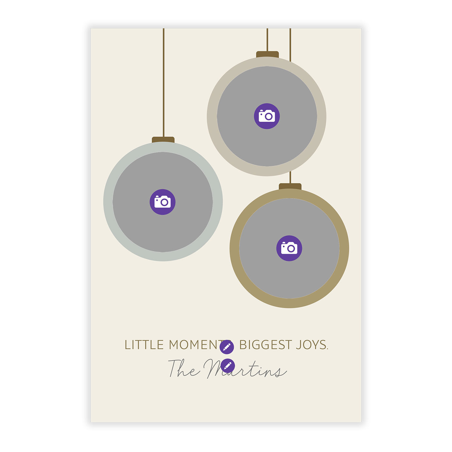 Ornaments Flat Christmas Photo Card, , large image number 5