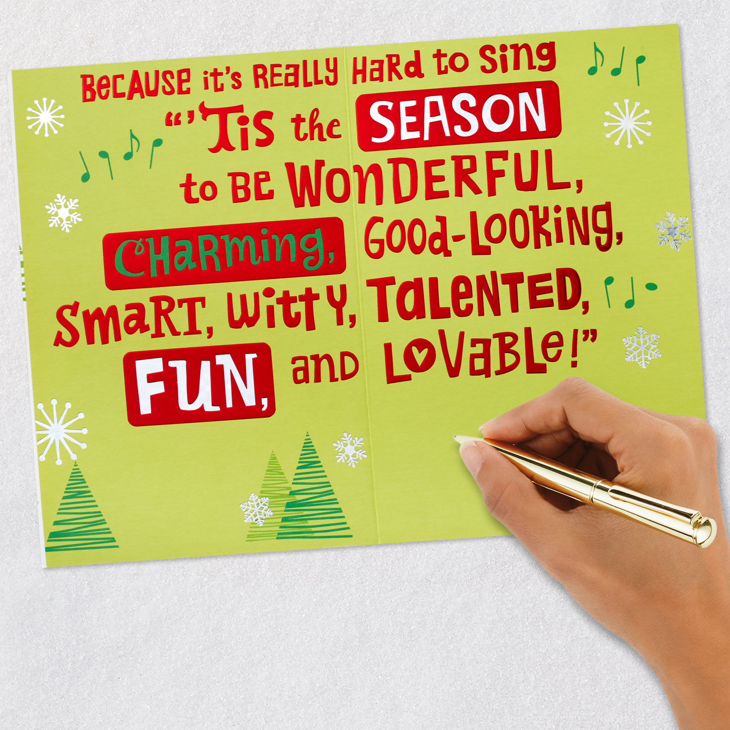 Tis the Season Funny Christmas Card for Grandson, , large image number 5