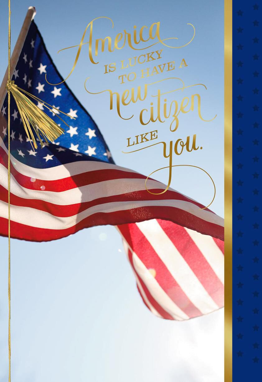 Congratulations Card for Your American Citizenship - Greeting Cards