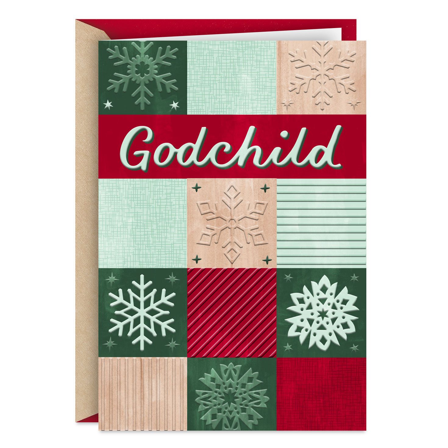 Blessings and Love Christmas Card for Godchild