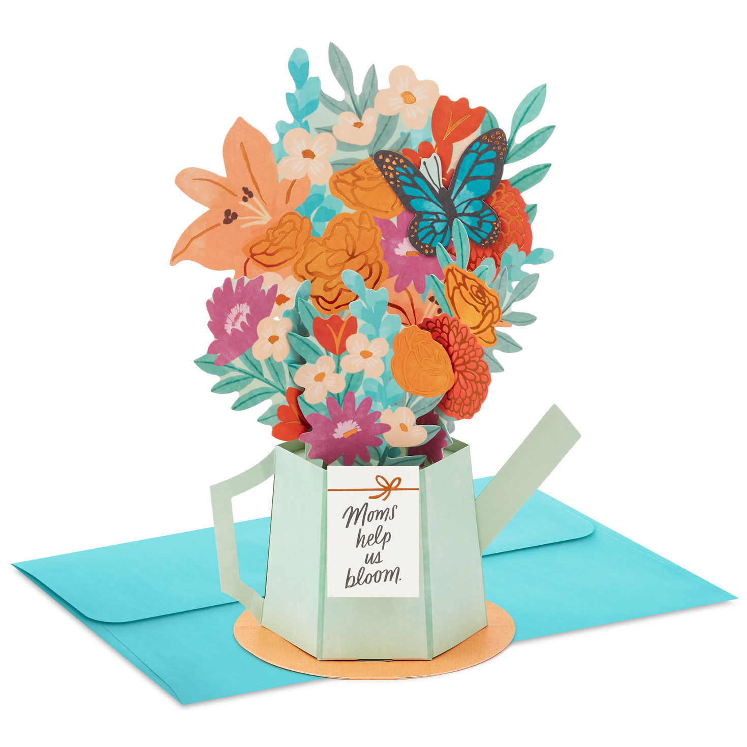 Moms Help Us Bloom 3D Pop-Up Card for Mom