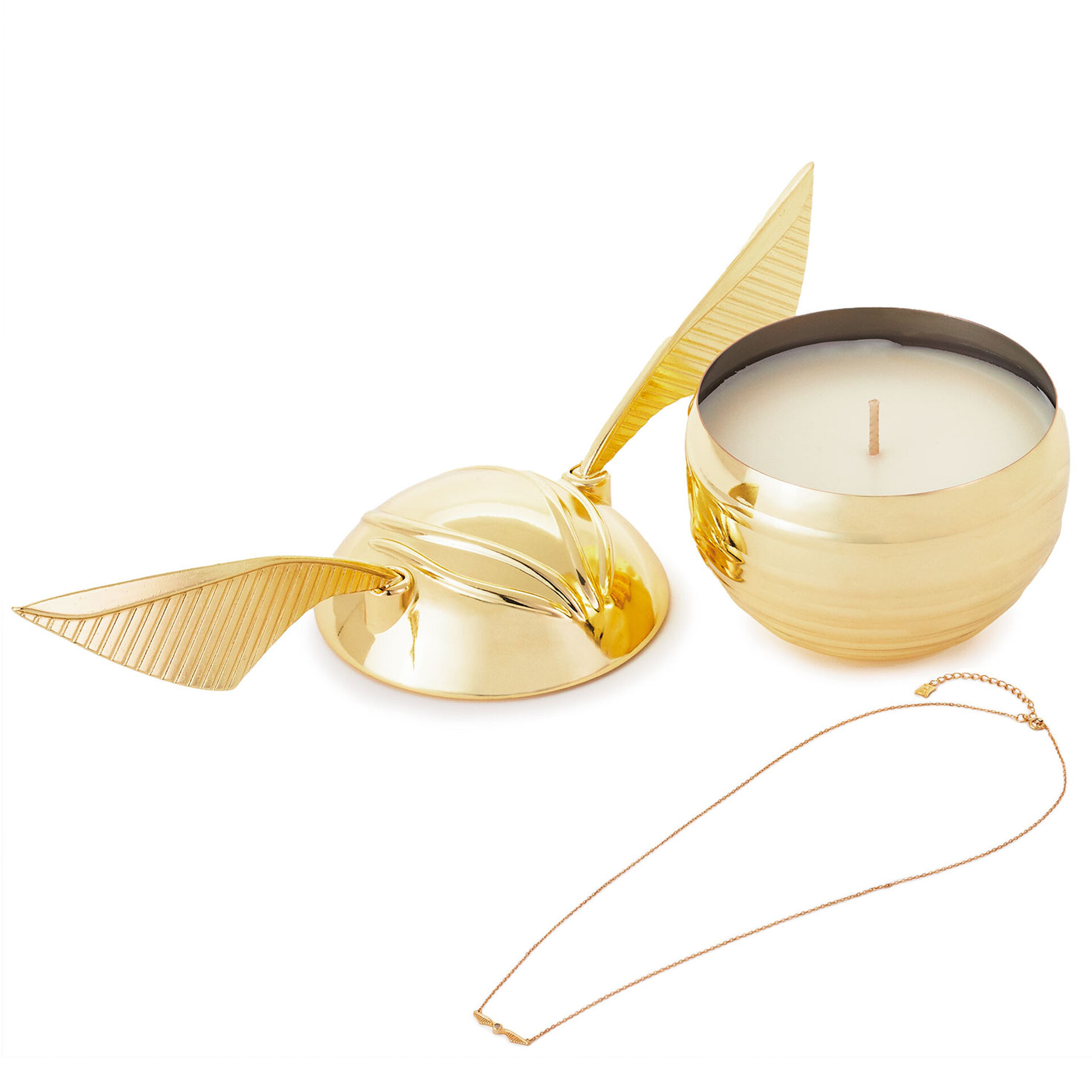 Charmed Aroma Harry Potter Golden Snitch Candle With Necklace Candles
