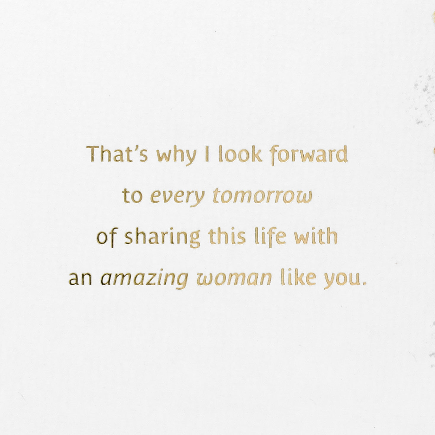 Gold Collage Lettering Romantic Love Card for Her Sentiment image number 3