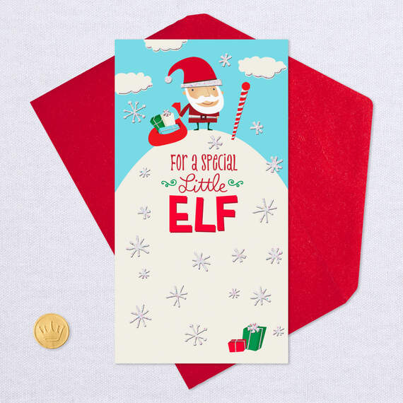 For a Special Little Elf Money Holder Christmas Card, , large image number 5