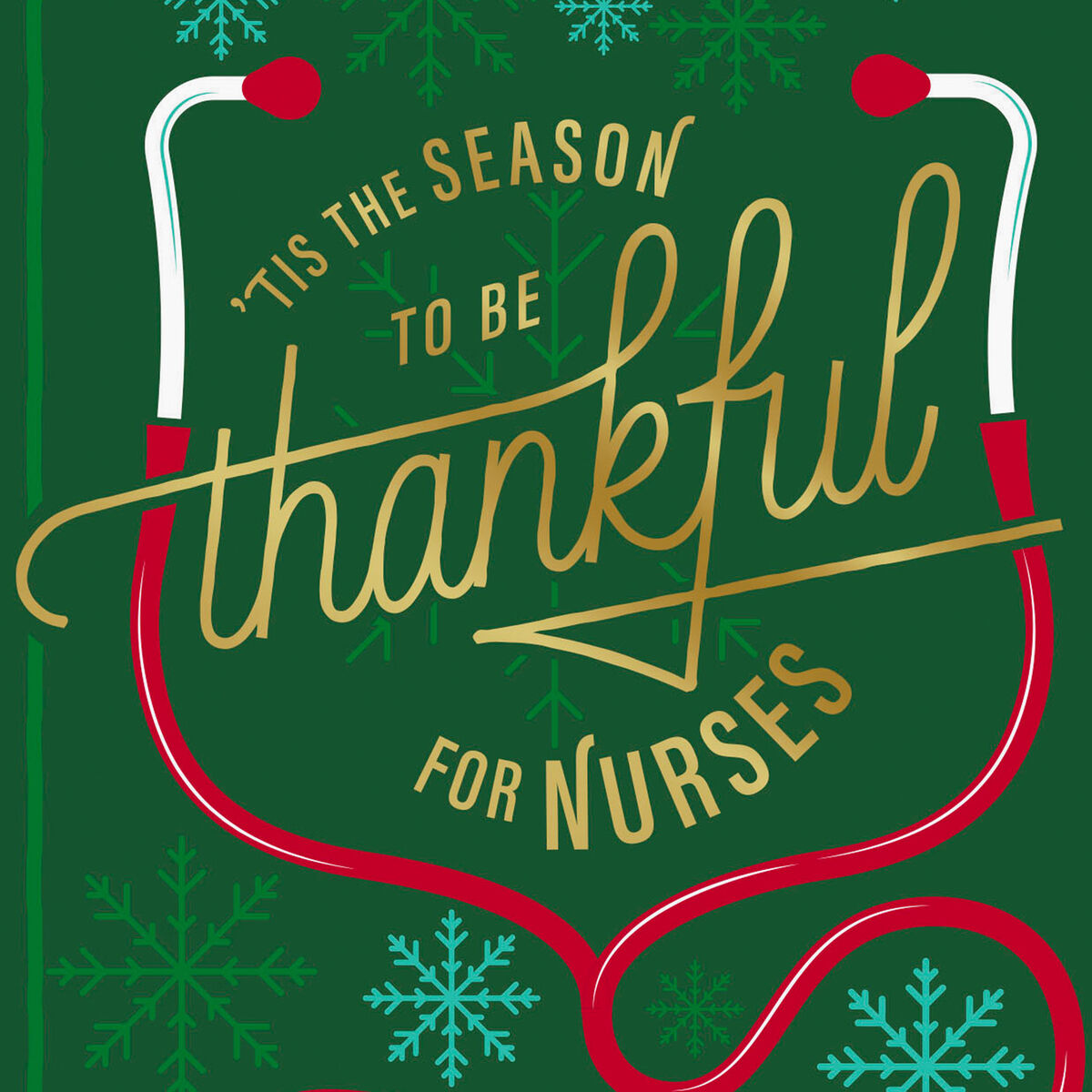 Thankful for a Great Nurse Christmas Card - Greeting Cards - Hallmark