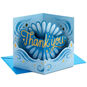 Blue and Gold 3D Pop-Up Thank-You Card, , large image number 1