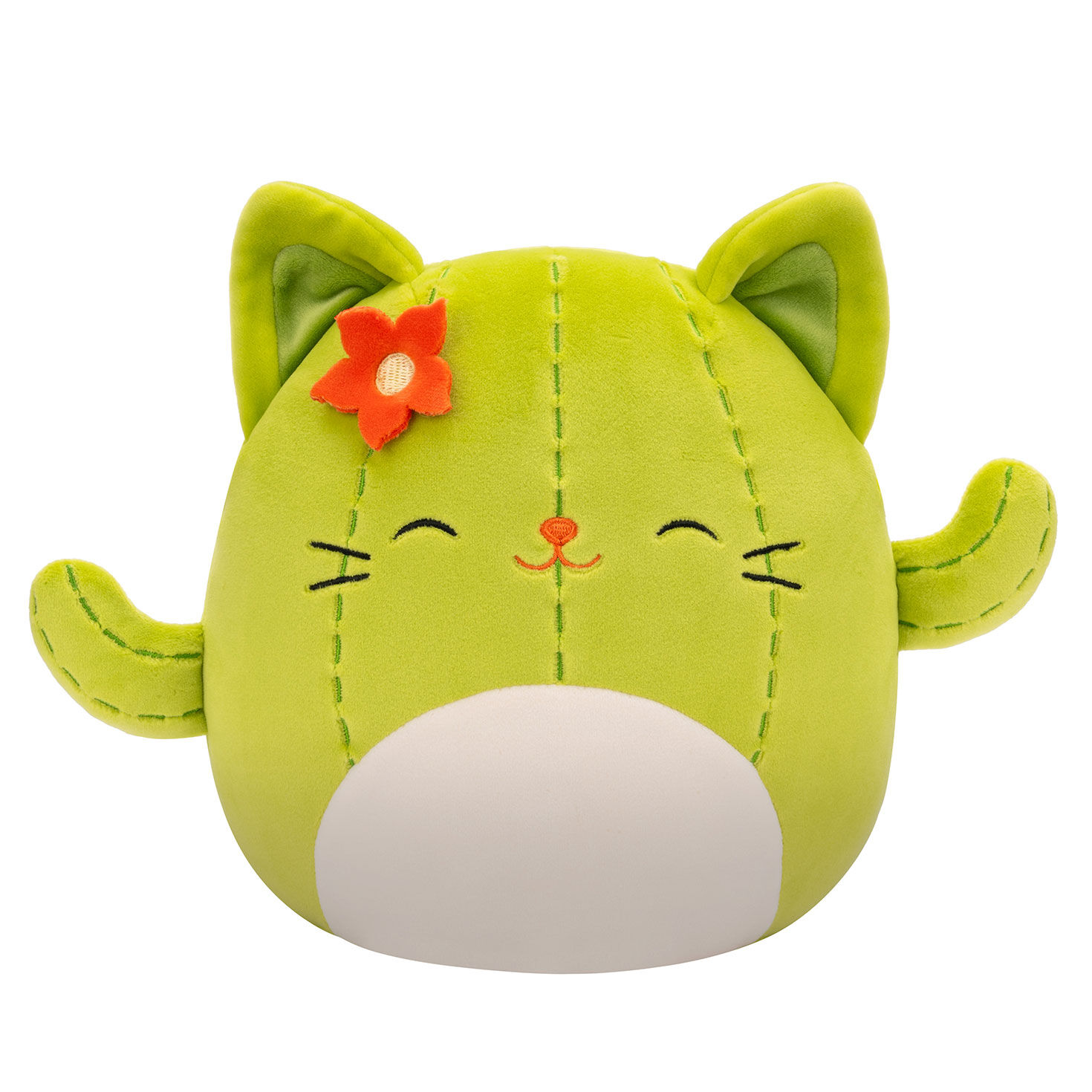 8" Squishmallows Ms. Miss Green Cactus Cat Little Plush