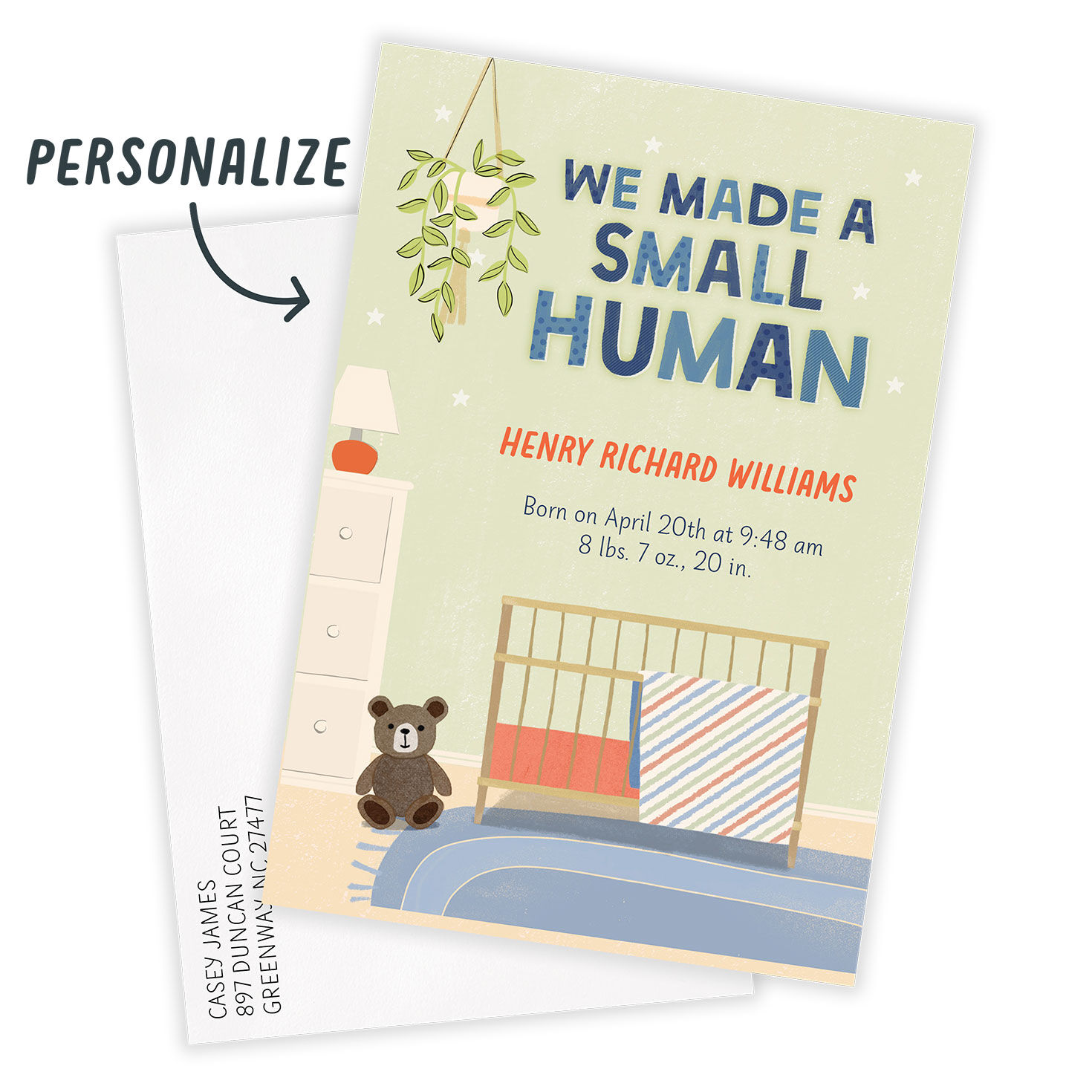 We Made a Small Human Birth Announcement, , large image number 2