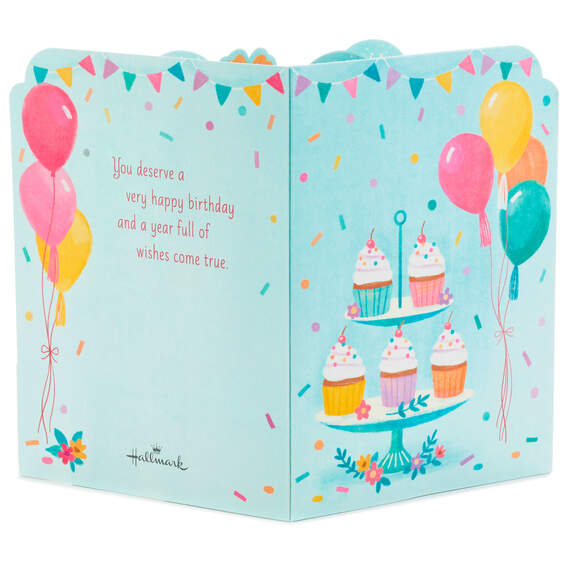 Make a Wish Musical 3D Pop-Up Birthday Card With Light, , large image number 4