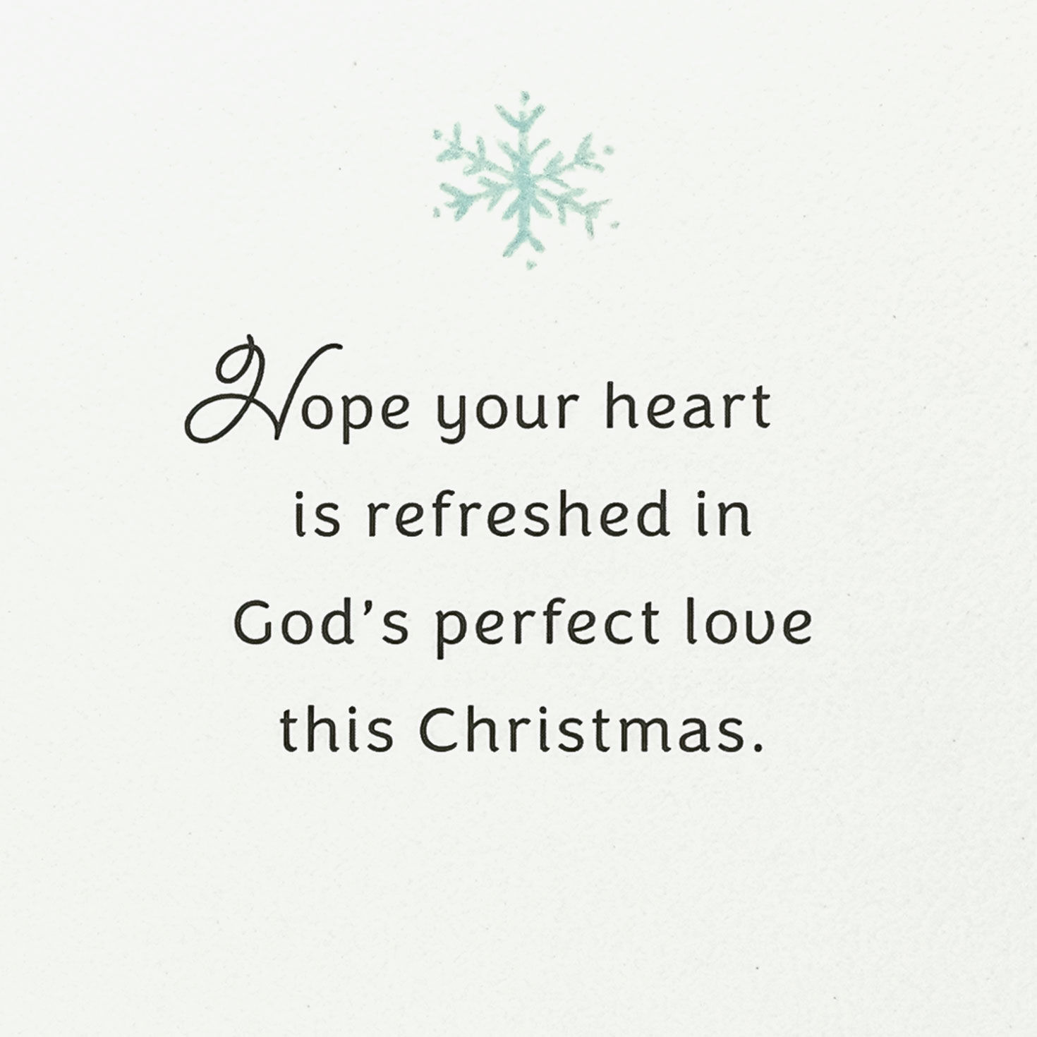 Gold Glitter Snowflake Religious Christmas Card Sentiment image number 2