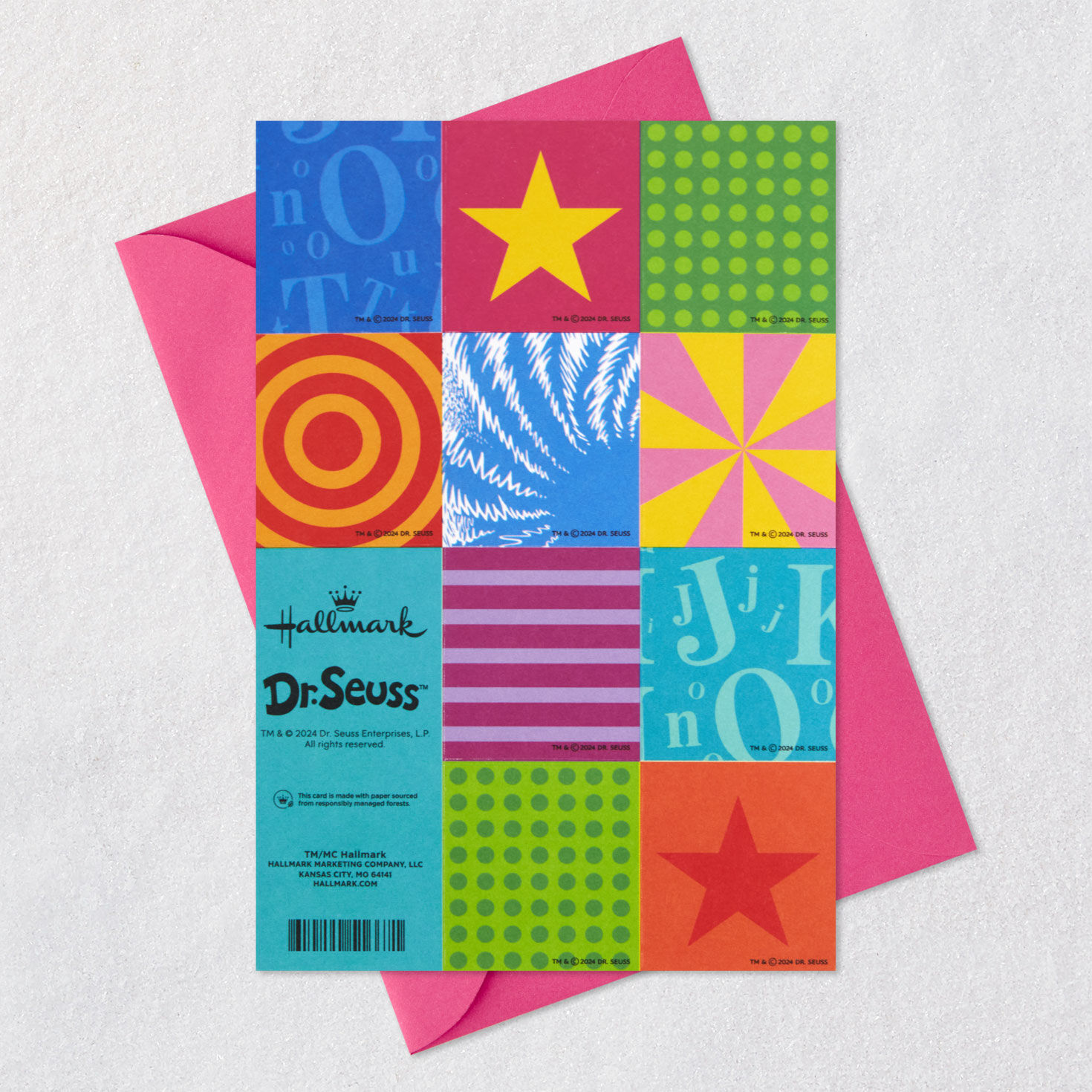 Dr. Seuss Granddaughter Birthday Card Card Back with Envelope image number 11