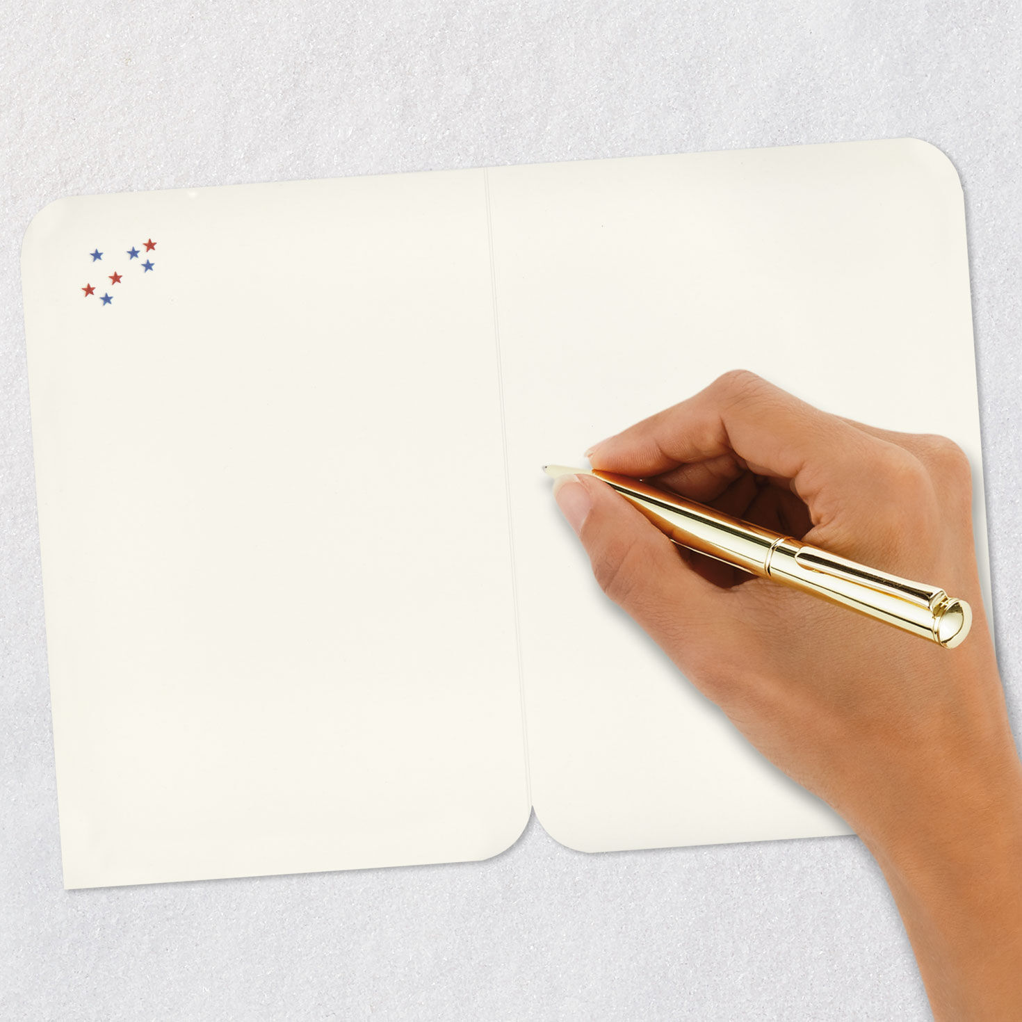 American Flag Heart Blank Card, , large image number 5