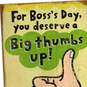 Big Thumbs Up Funny Boss's Day Card, , large image number 4
