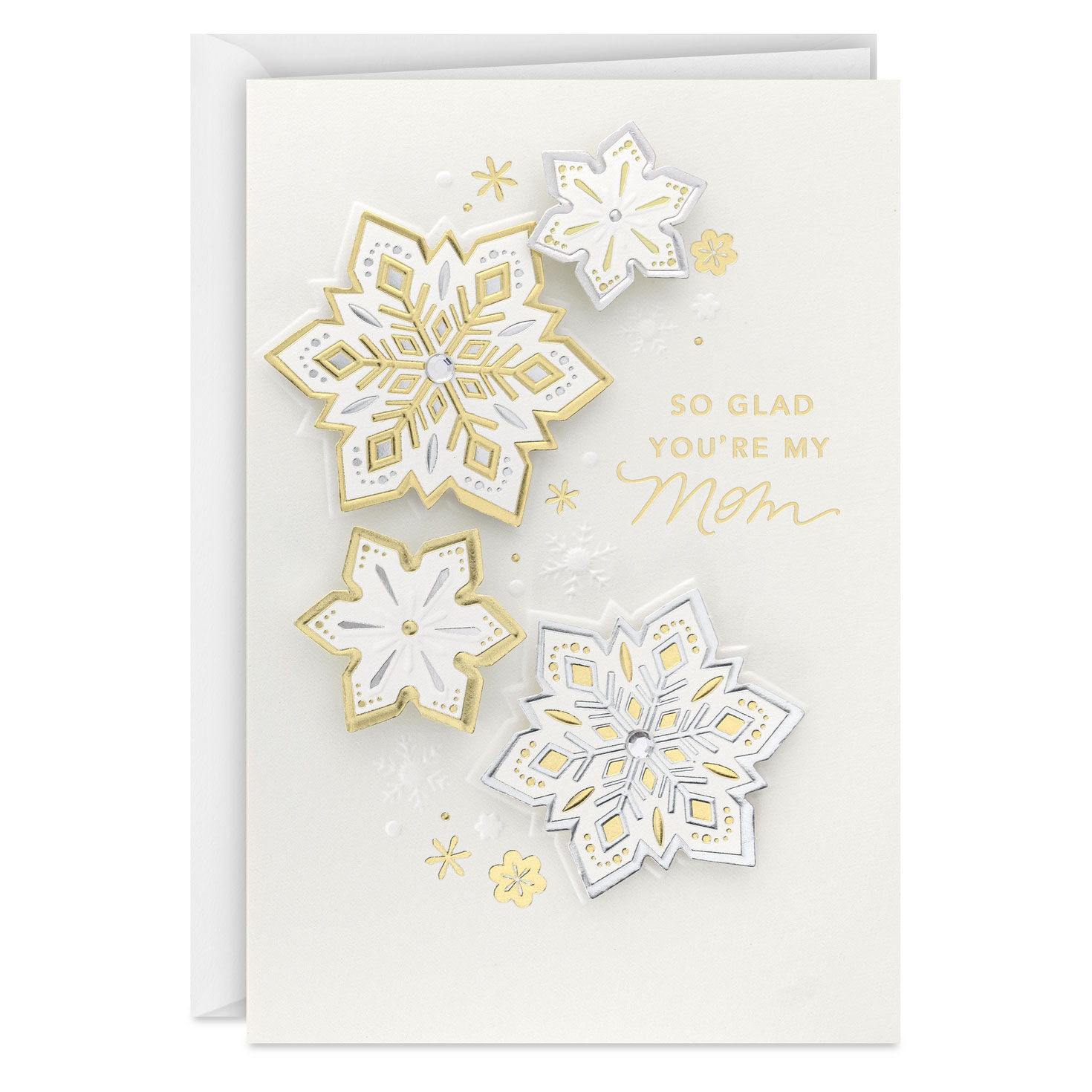 You're at the Heart of It All Christmas Card for Mom