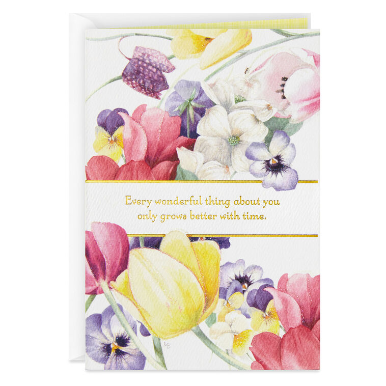 Marjolein Bastin Better With Time Birthday Card for Her
