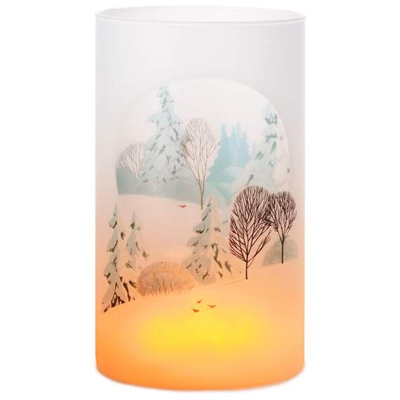 Winter Scene Small Candle Holder, 10", , large image number 2