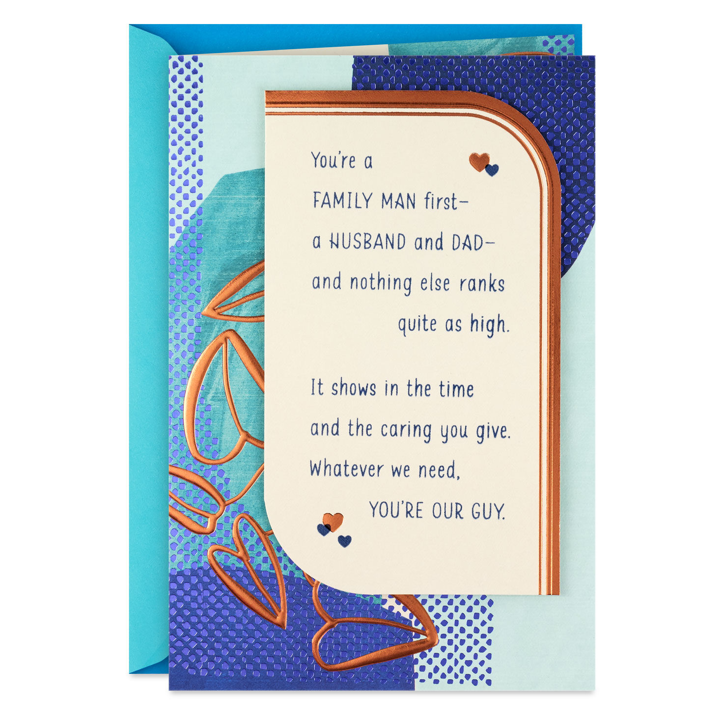 You're a Family Man First Father's Day Card for Husband
