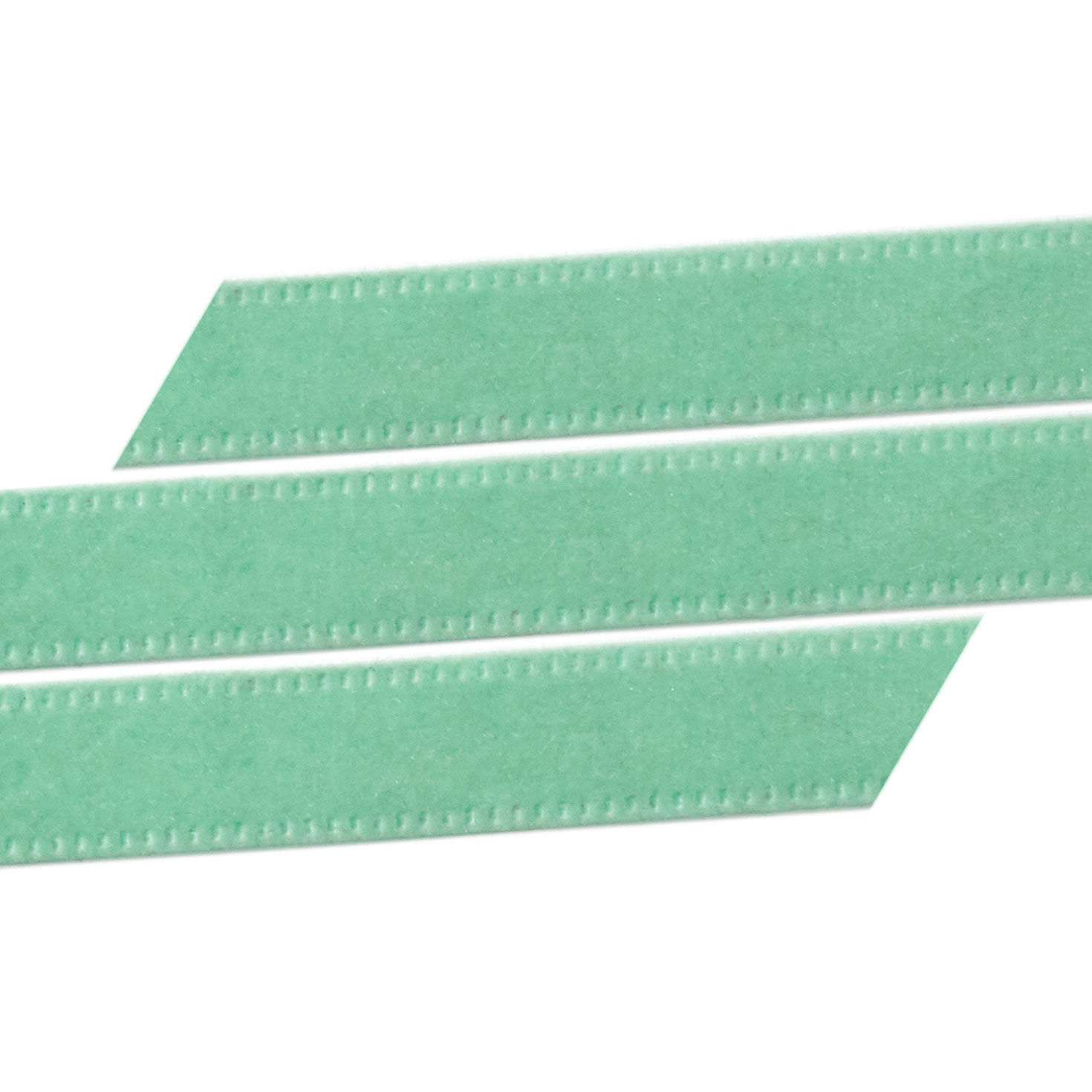 Blue-Green Velvet Holiday Ribbon up close detail image number 4