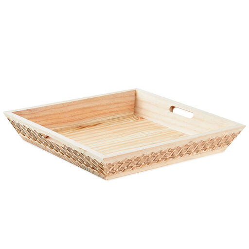 Candace Cameron Bure Less Stress More Laughter Wood Tray, 