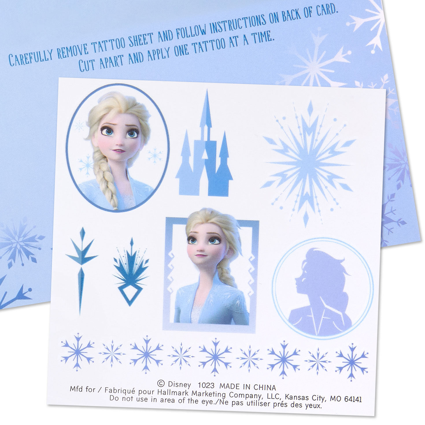 Disney Frozen 2 Elsa Kids Birthday Card With Tattoos attachment detail image number 5