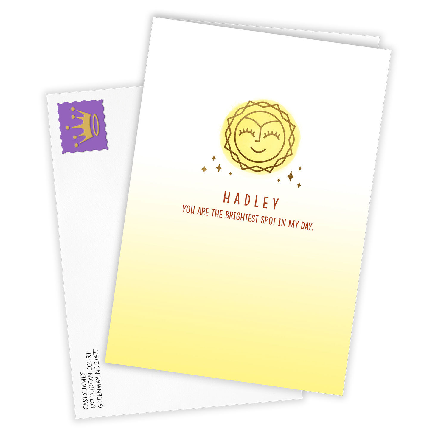 You Make Things Sunnier Custom Card, , large image number 2