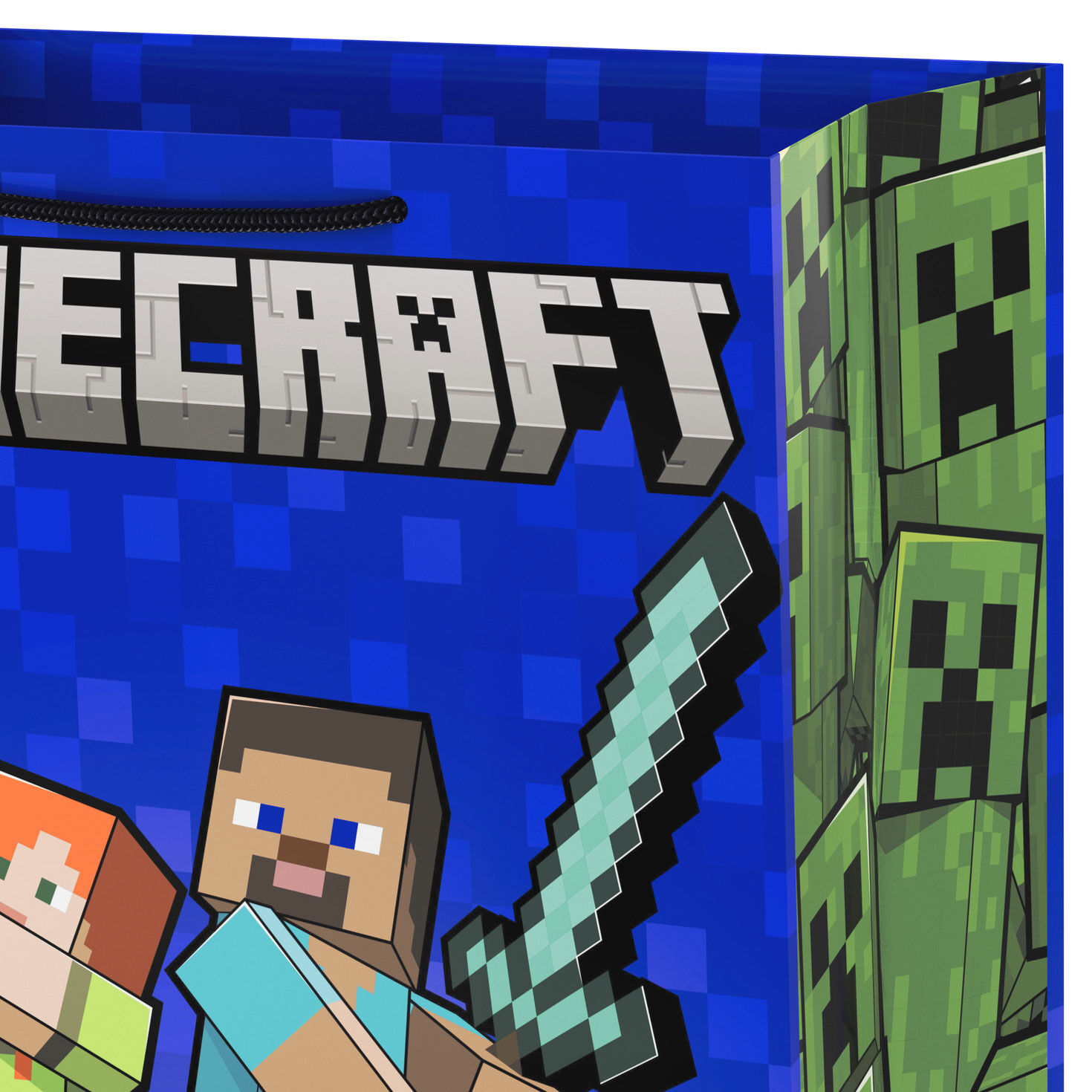 Minecraft Alex and Steve With Weapons on Blue Handle Detail image number 4