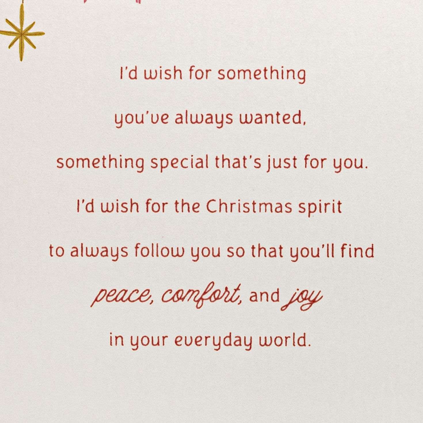 Cozy Holiday Tree Christmas Card for Daughter Sentiment image number 2