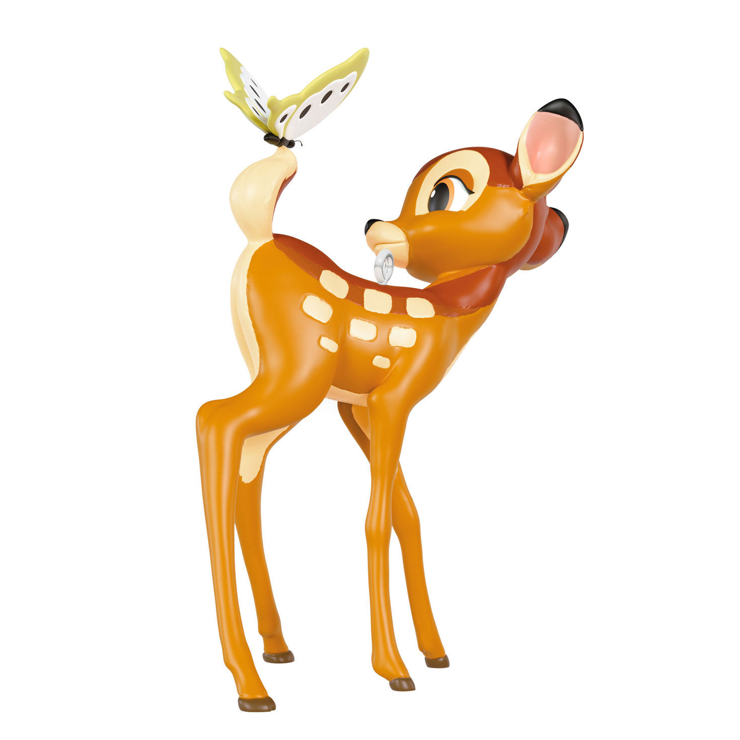 Bambi With Butterfly on Tail Keepsake Ornament Back image number 6
