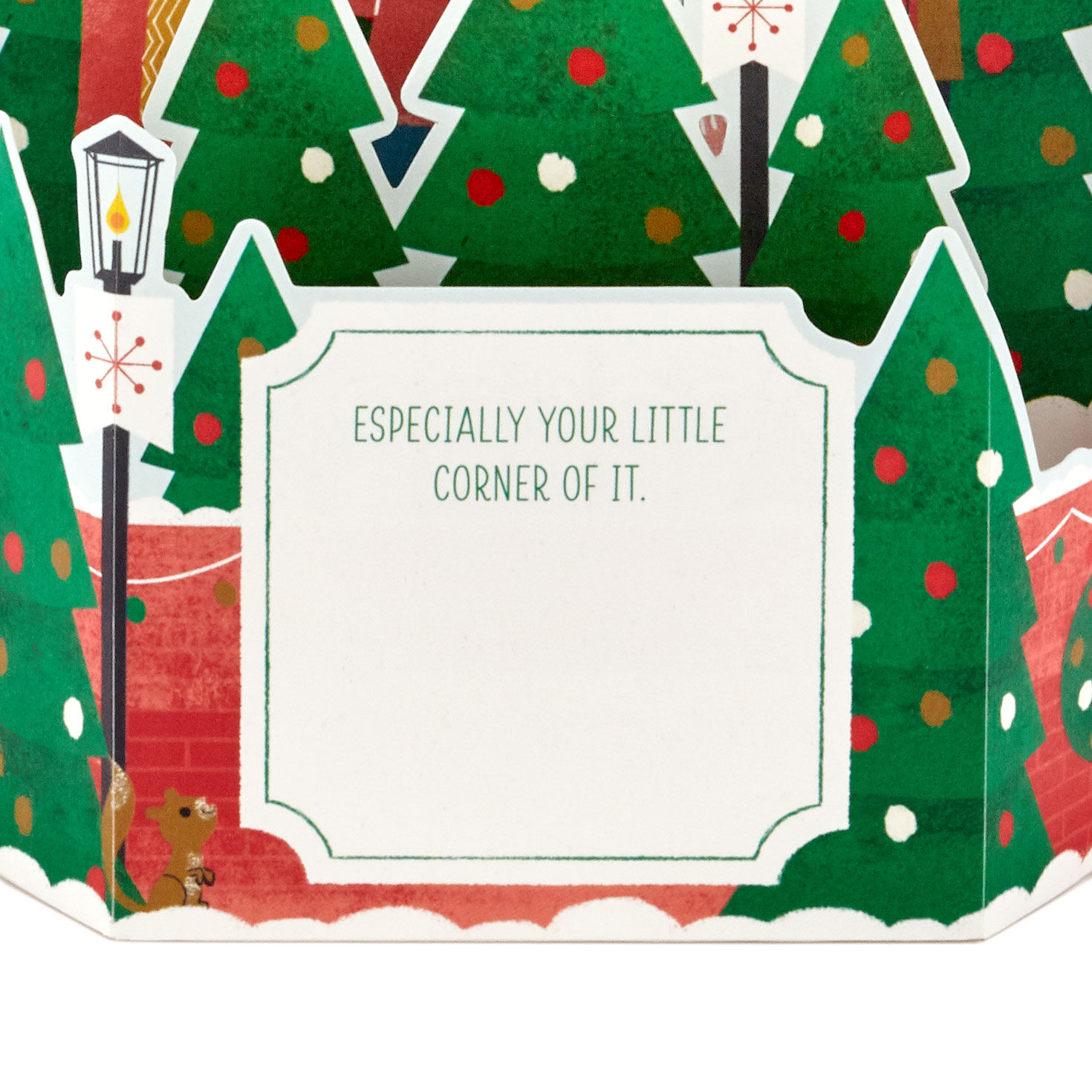 Carolers 3D Pop-Up Christmas Card with Light Sentiment image number 3