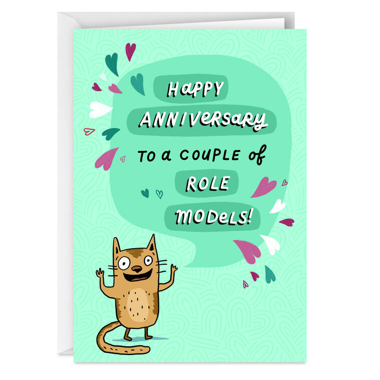 Role Models Funny Anniversary Card for Couple