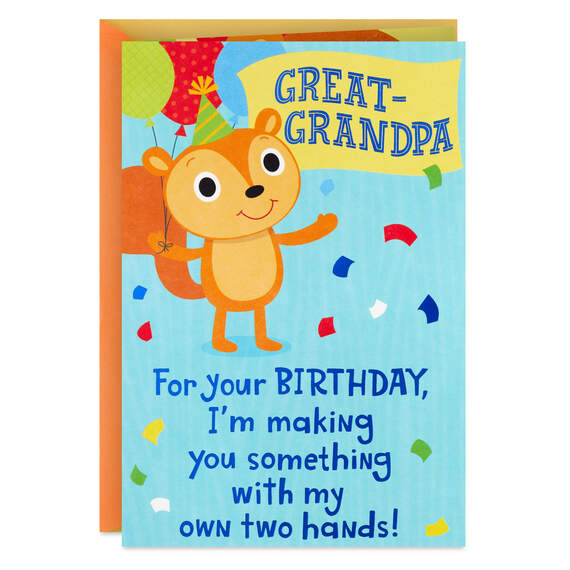 Big Hug Pop-Up Birthday Card for Great-Grandpa