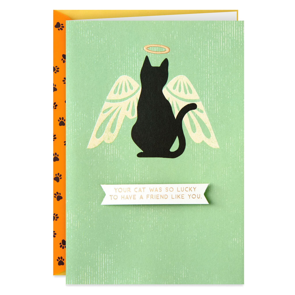Cat Angel Pet Sympathy Card Greeting Cards Hallmark