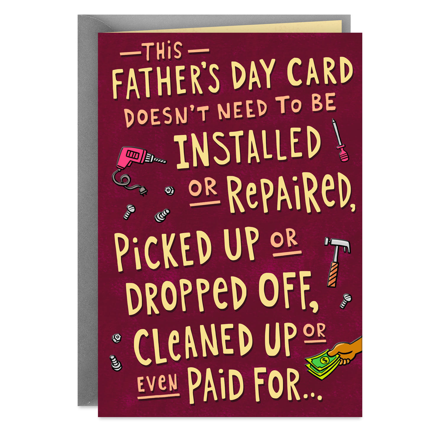 Relax and Know You're Loved Funny Father's Day Card