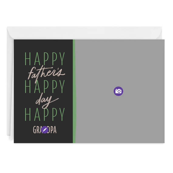 Happy and Loved Folded Father's Day Photo Card, , large image number 3