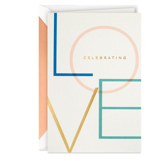 Celebrating Love and Both of You Wedding Card, 
