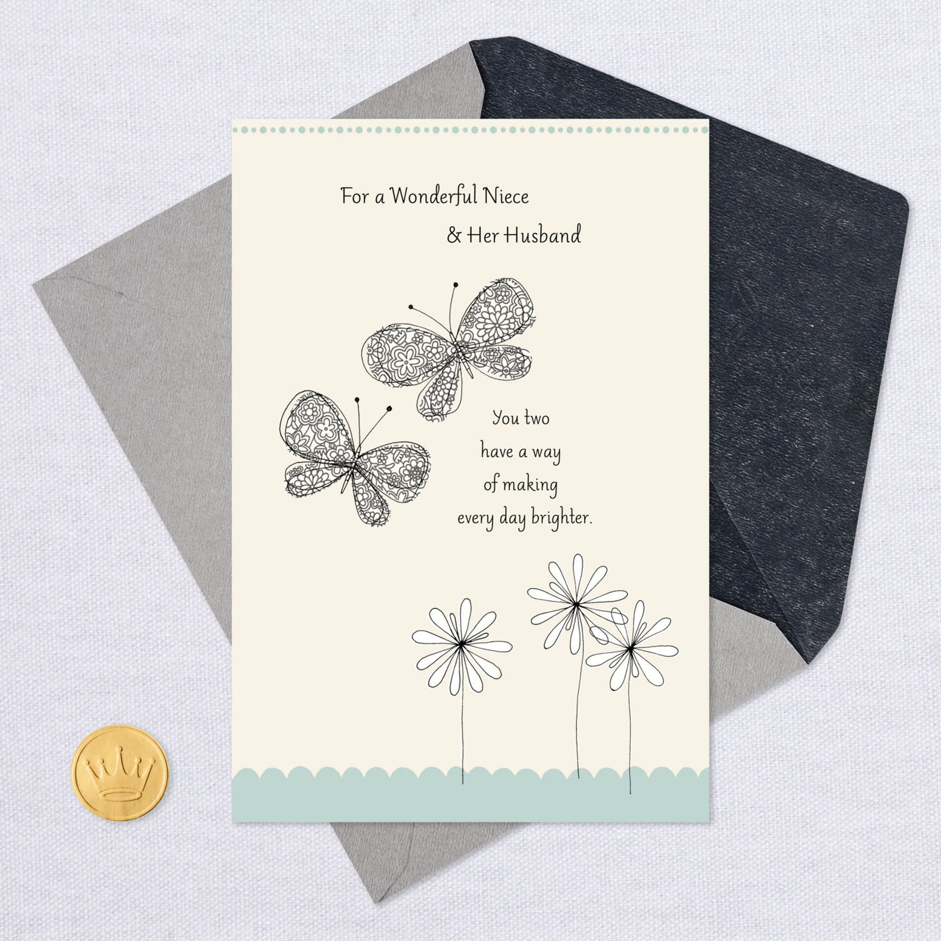 Butterflies Wedding Card For Niece Greeting Cards Hallmark
