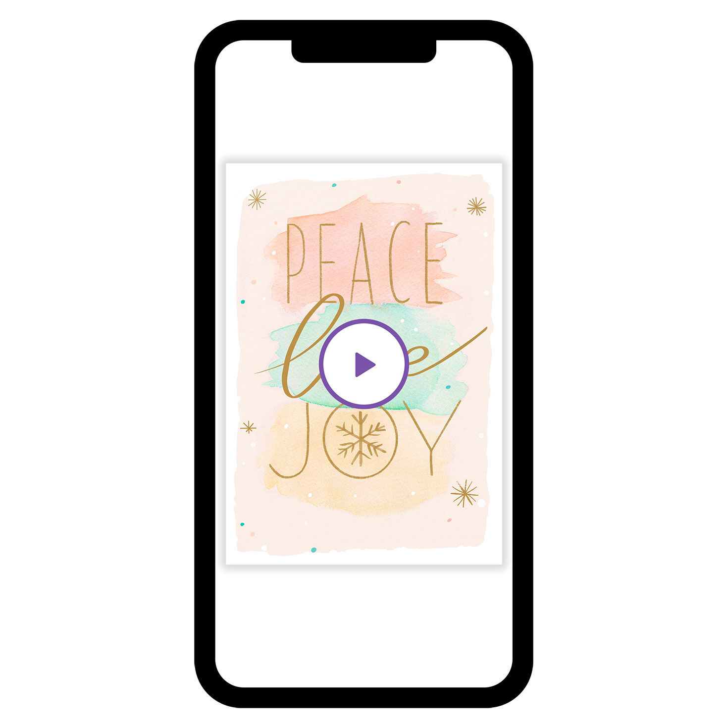 Peace, Love, Joy Holiday eCard