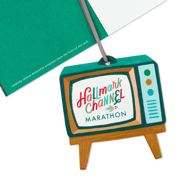 Hallmark Channel Happiness Guaranteed Christmas Card With TV Ornament, , large image number 5