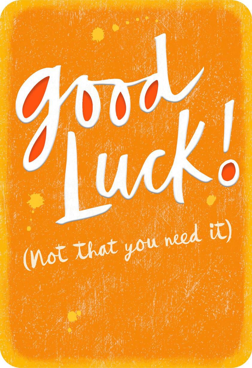 Good Luck Encouragement Card